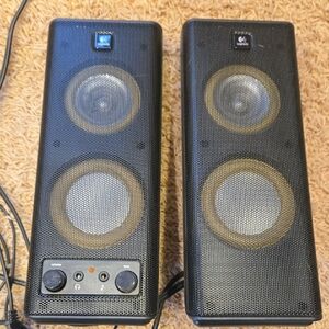 Logitech Dual Black Portable Speakers